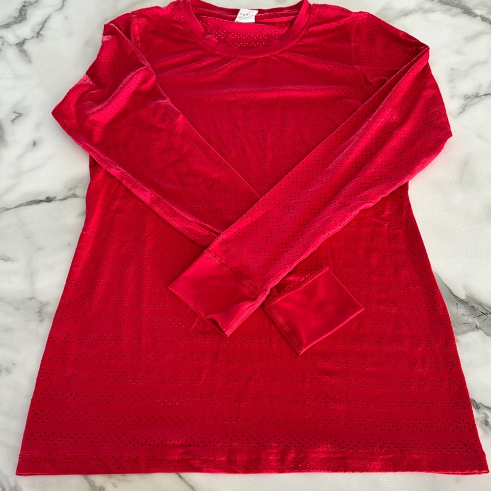 Zyia Long Sleeve Chill Red Shirt